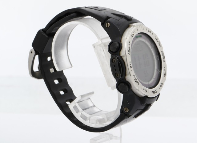 CASIO カシオ 腕時計 プロトレック PRW-3100 シルバー ブラック デジタル文字盤 樹脂／SS メンズ ソーラー電波 デジ