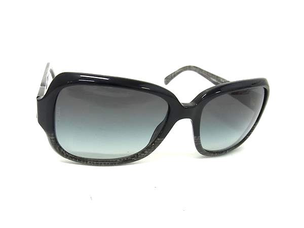 CHANEL シャネル アイウェア ココマーク サングラス 5177 c.1195/3C プラスチック ブラック系 グレー系 ユニセックス シルバー金具【本物保証】