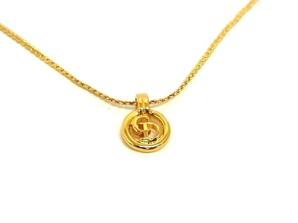 ChristianDior クリスチャンディオール ネックレス CDロゴ - ゴールド メタル レディース 新品未使用展示品【本物保証】_1