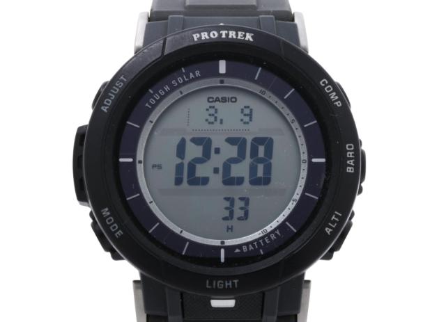CASIO カシオ 時計 PRO TREK プロトレック Climber Line PRG301JF ブラック 樹脂 デュラソフトバンド メンズ デジタル【本物保証】