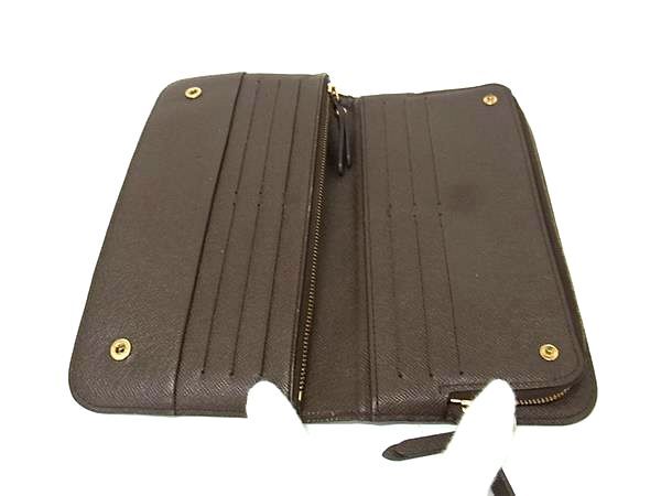 ルイヴィトン ダミエ 長財布 アンソリット ブラウン トラベルケース