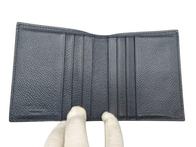PRADA プラダ 財布 トライアングルロゴ 2MO004 ブラック レザー メンズ 二つ折り財布 三角ロゴ 美品【本物保証】_6