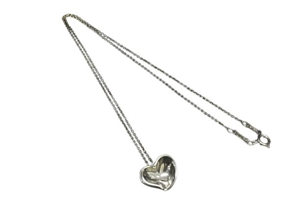 TIFFANY＆Co ティファニー ネックレス エルサペレッティ カーブドハート - シルバー SV925 レディース 美品【本物保証】
