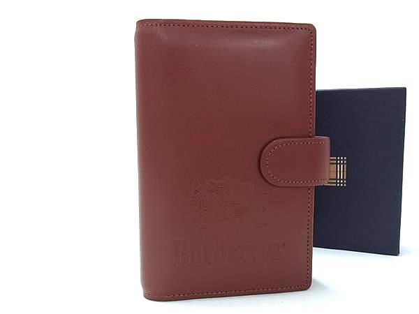 Burberrys バーバリーズ システムノート ブラウン レザー ユニセックス ノバチェック 新古未使用展示品【本物保証】