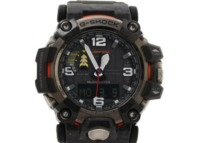 CASIO カシオ 時計 GSHOCK MASTER OF G LAND MUDMASTER GWG20001A3JF ブラック カーキ 樹脂／ステンレススチール メンズ アナデジ 美品【本物保証】
