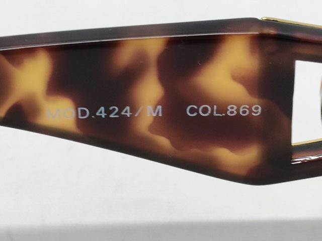 GIANNI VERSACE ヴェルサーチェ サングラス メデューサ MOD424/M ブラウン系 プラスチック 美品【本物保証】_6
