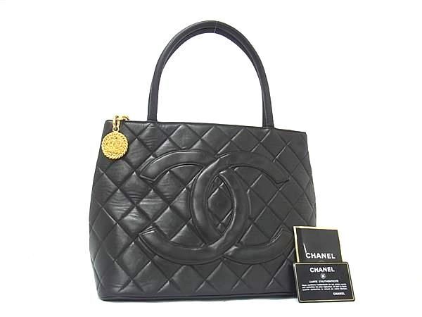 CHANEL シャネル トートバッグ ココマーク マトラッセ 復刻トート A1804 ダークブラウン ラムスキン レディース ゴールド金具 美品【本物保証】