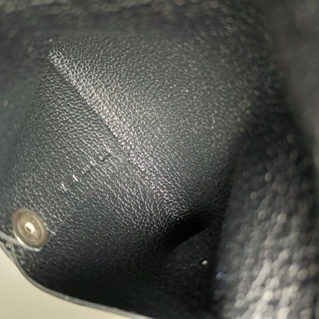 新古未使用展示品 HERMES エルメス バスティア コインケース  - ブラック シェーブル ユニセックス シルバー金具 小銭入れ W刻印【本物保証】_7