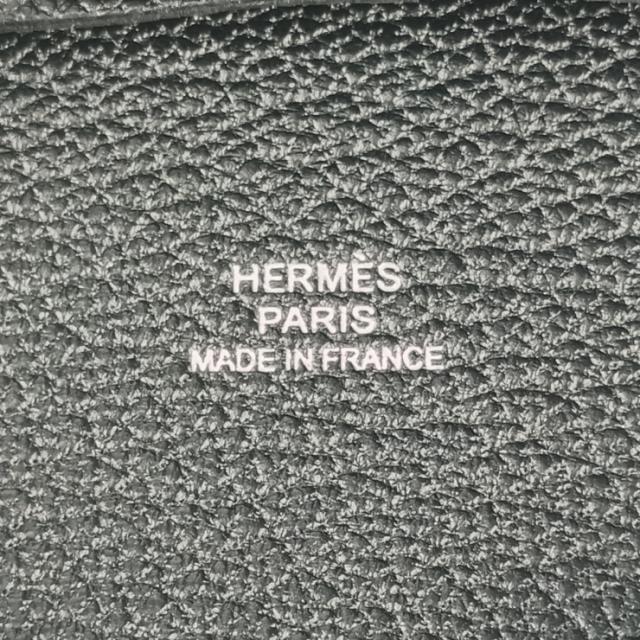 新古未使用展示品 HERMES エルメス バスティア コインケース  - ブラック シェーブル ユニセックス シルバー金具 小銭入れ W刻印【本物保証】_8