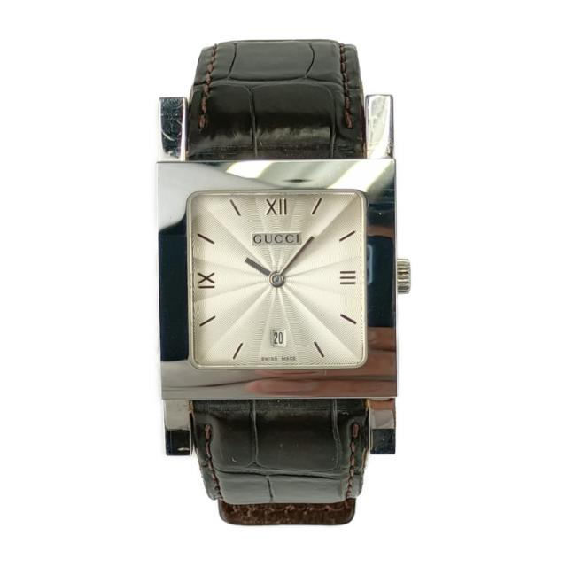 GUCCI グッチ 腕時計 デイト クォーツ 7900M.1 シルバー文字盤