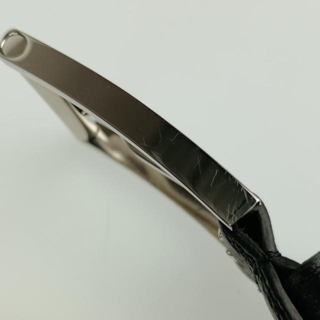 美品 LOUIS VUITTON ルイ ヴィトン サンジェルマン 35MM ベルト M8355S ブラック レザー メンズ #100/40 シルバー金具【本物保証】