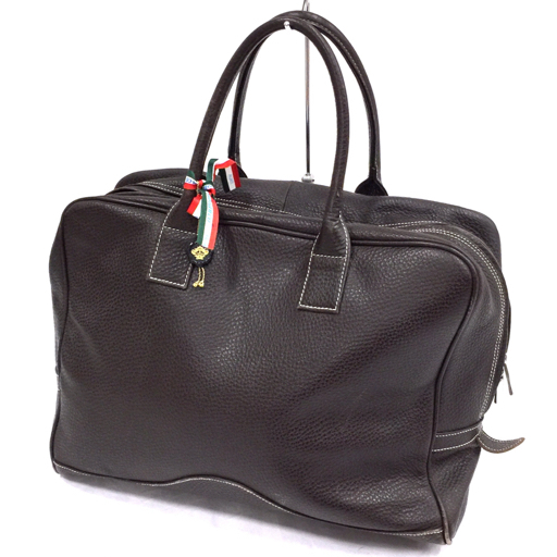 Orobianco オロビアンコ ビジネスバッグ - - ブラウン レザー メンズ【本物保証】