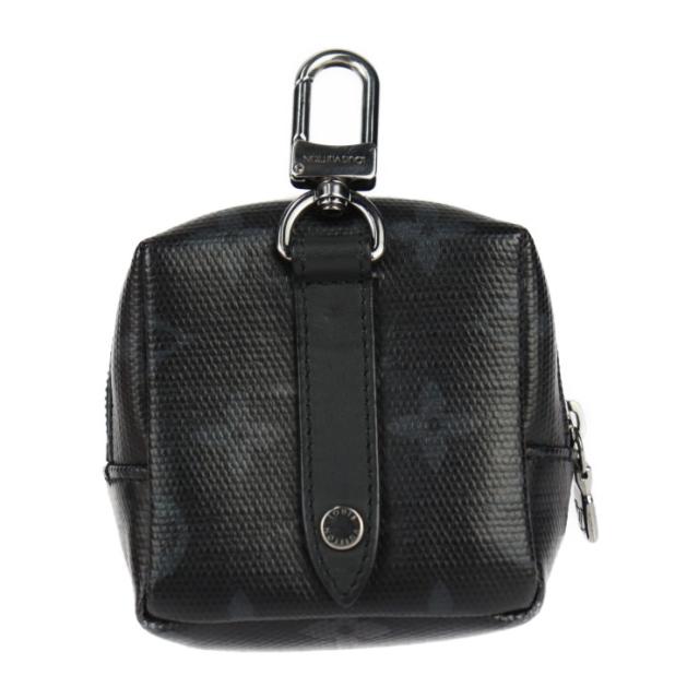 美品 ルイヴィトン ビジューサック スクエアーポーチ シャイニー モノグラム キーホルダー MP2467 黒 マルチ【本物保証】 美品 ルイヴィトン ビジューサック スクエアーポーチ シャイニー