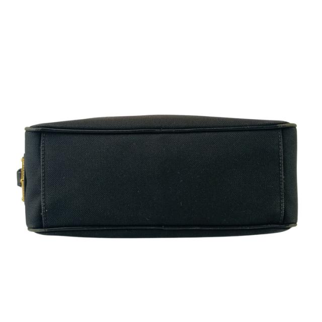 PRADA プラダ クロスボディバッグ ロゴ ジャガード ショルダーバッグ 1BH089 ブラック キャンバス レザー レディース リボン ゴールド金具【本物保証】