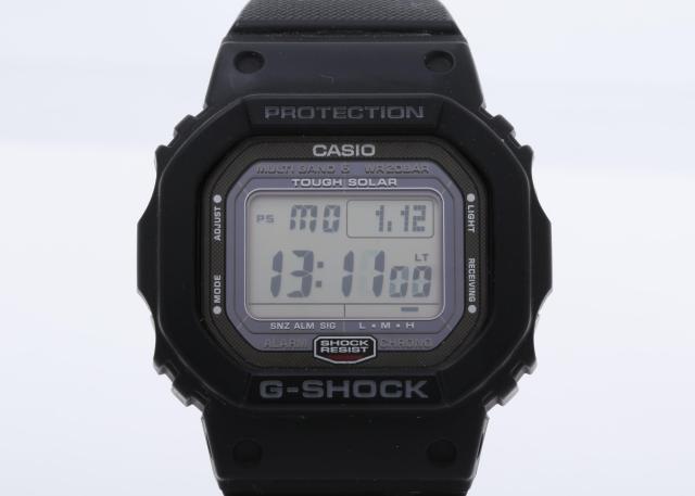 CASIO カシオ 時計 GSHOCK DIGITAL 5000 SERIES GW5000U ブラック ステンレススチール／樹脂 メンズ デジタル 美品【本物保証】