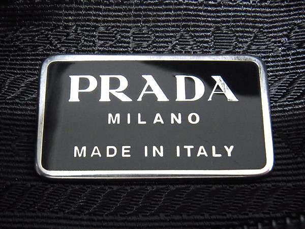 美品 PRADA プラダ ハンドバッグ テスート - ブラック ナイロン レディース 三角ロゴプレート トライアングルロゴ【本物保証】_5