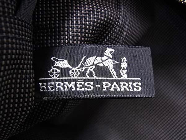 HERMES エルメス トートバッグ エールライン トートMM グレー シルバー金具 キャンバス ユニセックス シルバー金具 美品【本物保証】_1