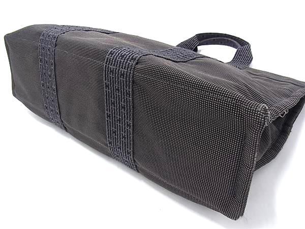 HERMES エルメス トートバッグ エールライン トートMM グレー シルバー金具 キャンバス ユニセックス シルバー金具 美品【本物保証】_4