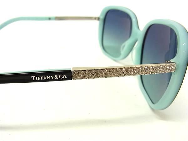 TIFFANY＆Co ティファニー サングラス TF 4137BF ブラック ブルーグラデーション プラスチック レディース ラインストーン 美品【本物保証】_3