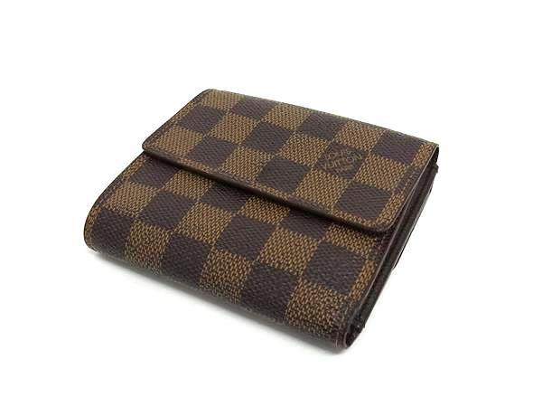 LOUIS VUITTON ルイヴィトン 財布 ポルトモネビエ カルトクレディ N61652 ブラウン ダミエ レディース Wホック 三つ折り財布【本物保証】_2