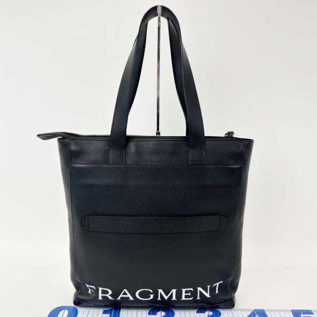 BVLGARI ブルガリ トートバッグ フラグメントデザインコラボ ブラック系 レザー メンズ シルバー金具 美品【本物保証】_1