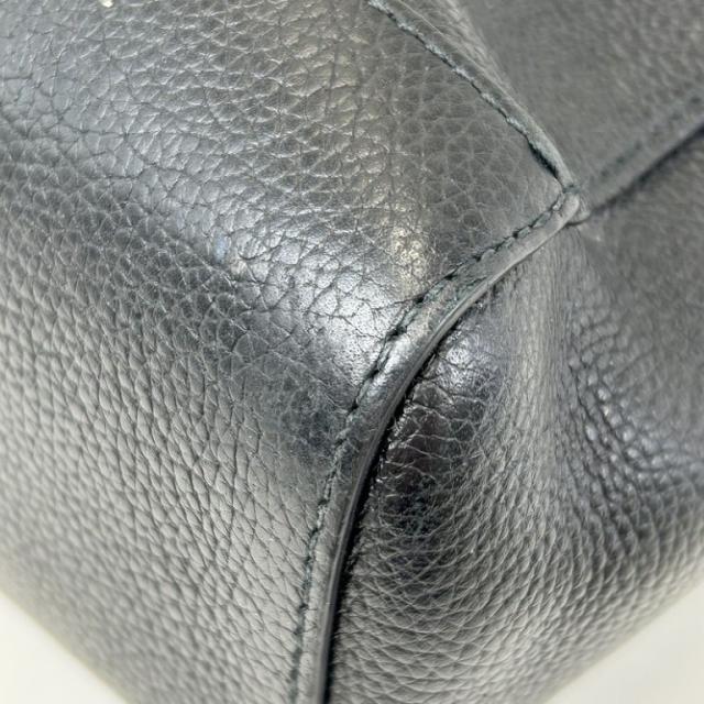 BVLGARI ブルガリ トートバッグ フラグメントデザインコラボ ブラック系 レザー メンズ シルバー金具 美品【本物保証】_3