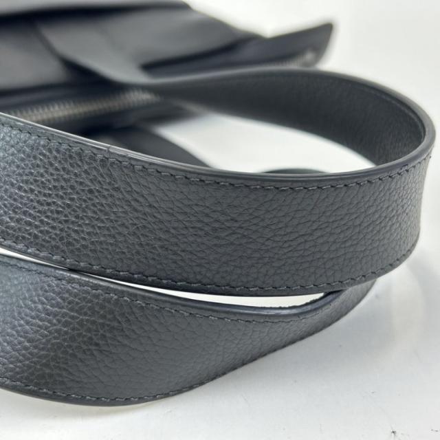 BVLGARI ブルガリ トートバッグ フラグメントデザインコラボ ブラック系 レザー メンズ シルバー金具 美品【本物保証】_5