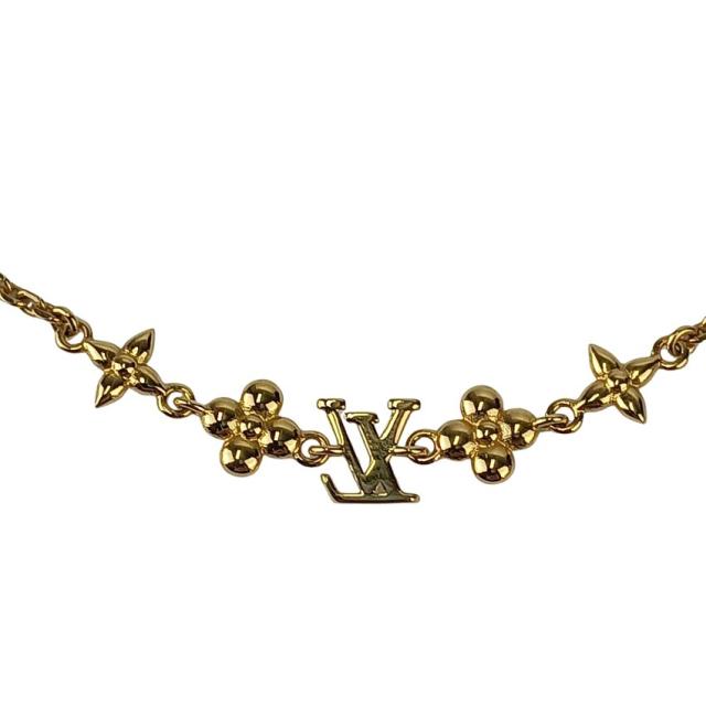 LOUIS VUITTON ルイヴィトン ネックレス ベビールイ M01614 ゴールド メタル レディース モノグラムフラワー 美品【本物保証】_2