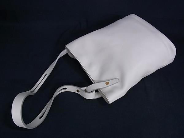 LOEWE ロエベ ショルダーバッグ アシンメトリー アイボリー レザー レディース【本物保証】_3