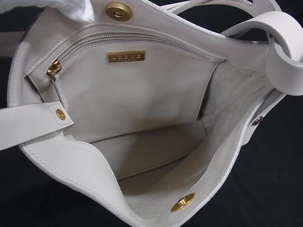 LOEWE ロエベ ショルダーバッグ アシンメトリー アイボリー レザー レディース【本物保証】_5