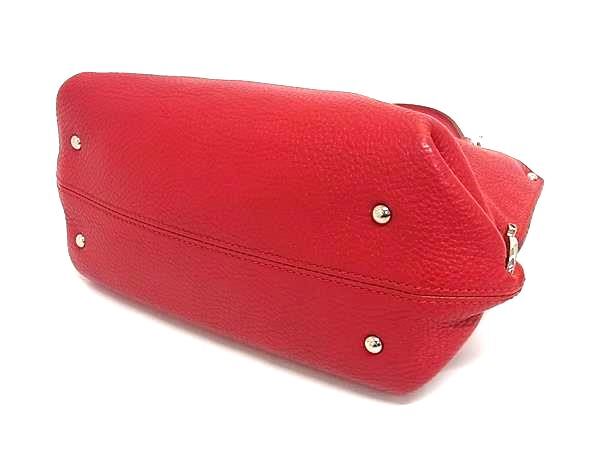 Salvatore Ferragamo フェラガモ ハンドバッグ ガンチーニ ソフィア EZ21 D356 レッド レザー レディース 2WAY シルバー金具【本物保証】_4