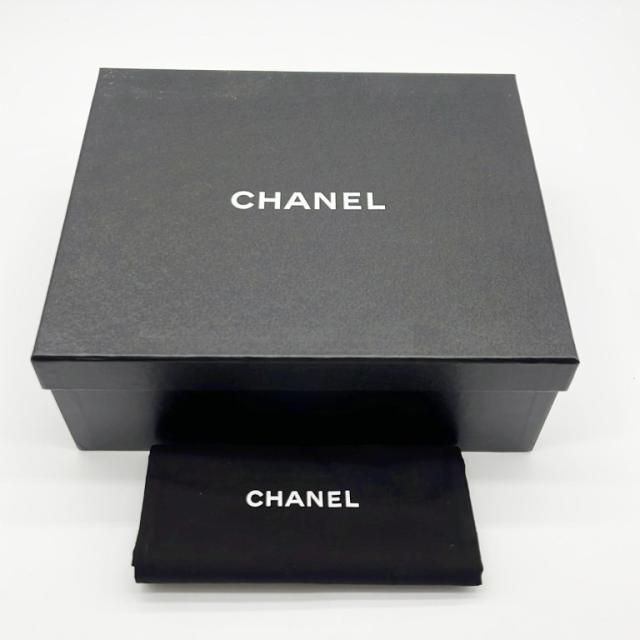 CHANEL シャネル サンダル ココマーク G35868 ホワイト レザー ウッド レディース ストラップ チェーン シルバー金具 超美品【本物保証】_6
