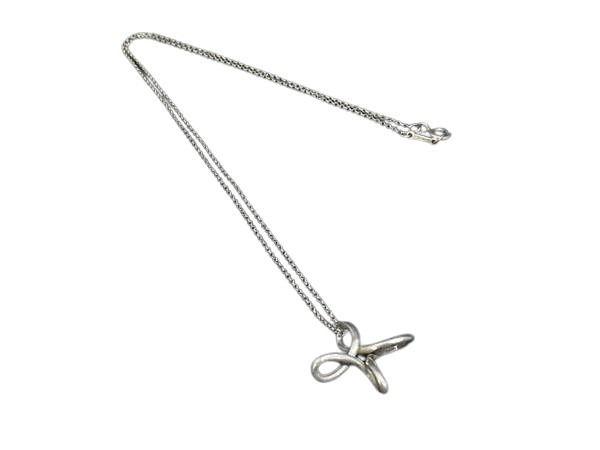 TIFFANY＆Co ティファニー ネックレス エルサペレッティ インフィニティ クロス シルバー系 SV925 レディース 美品【本物保証】