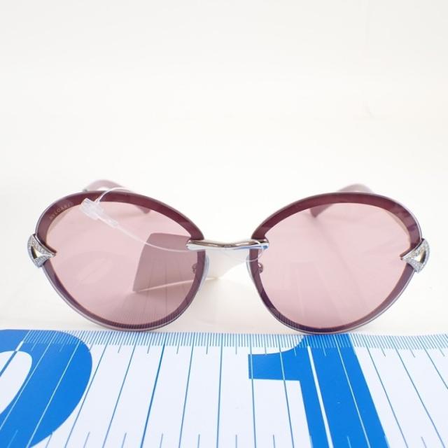 BVLGARI ブルガリ サングラス ディーバドリーム 6101-B ピンク系 シルバー メタル レディース ラインストーン 美品【本物保証】_1
