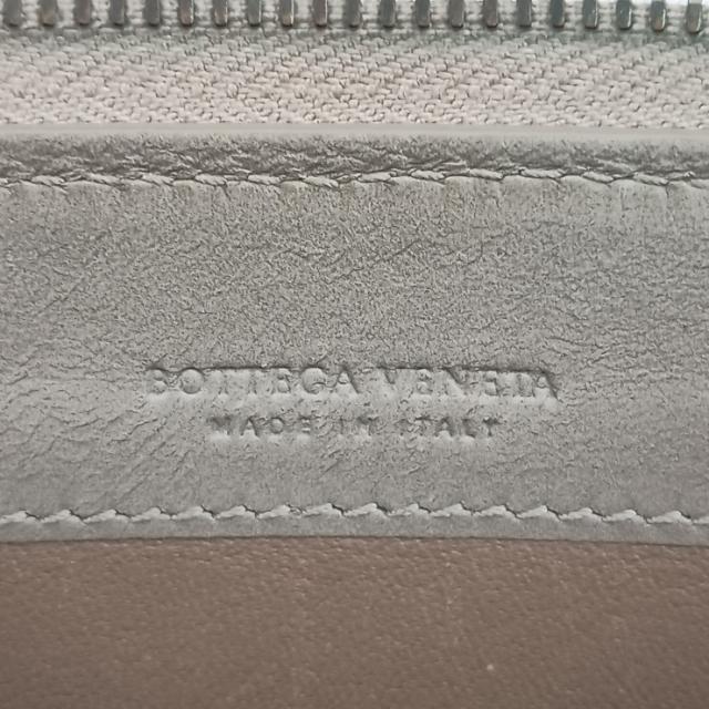 BOTTEGA VENETA ボッテガヴェネタ 長財布 イントレチャート 510643 グレー系 レザー ユニセックス ラウンドファスナー 美品【本物保証】_9