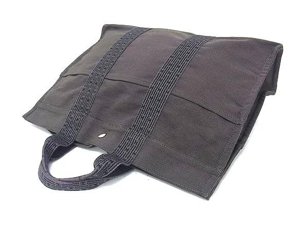 HERMES エルメス トートバッグ エールライン トートMM - グレー シルバー金具 キャンバス ユニセックス シルバー金具 美品【本物保証】_3
