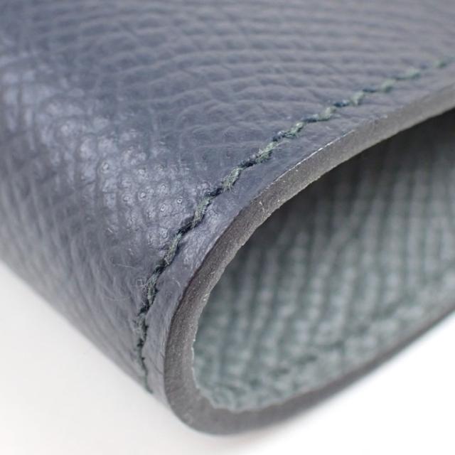 HERMES エルメス 手帳カバー アジェンダGM ネイビー×グレー系 エプソン