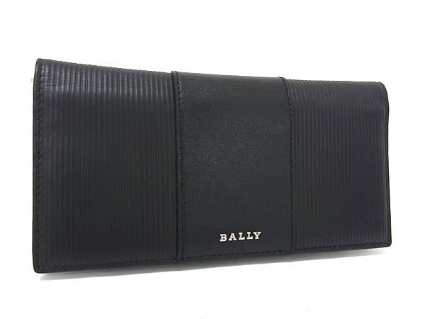 BALLY バリー 財布 ブラック レザー メンズ 二つ折り 長財布 超美品【本物保証】