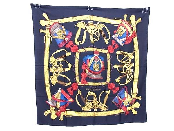 HERMES エルメス スカーフ カレ90 GRAND UNIFORME グランユニフォーム - マルチカラー シルク100% レディース 大判 美品【本物保証】