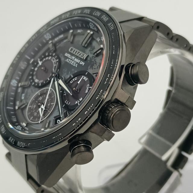 CITIZEN シチズン 時計 アテッサ サテライトウエーブ HAKUTOR コラボレーションモデル F950 002XB03 / CC4065 61Y グレーシェル文字盤 TI TI メンズ 美品【本物保証】_3