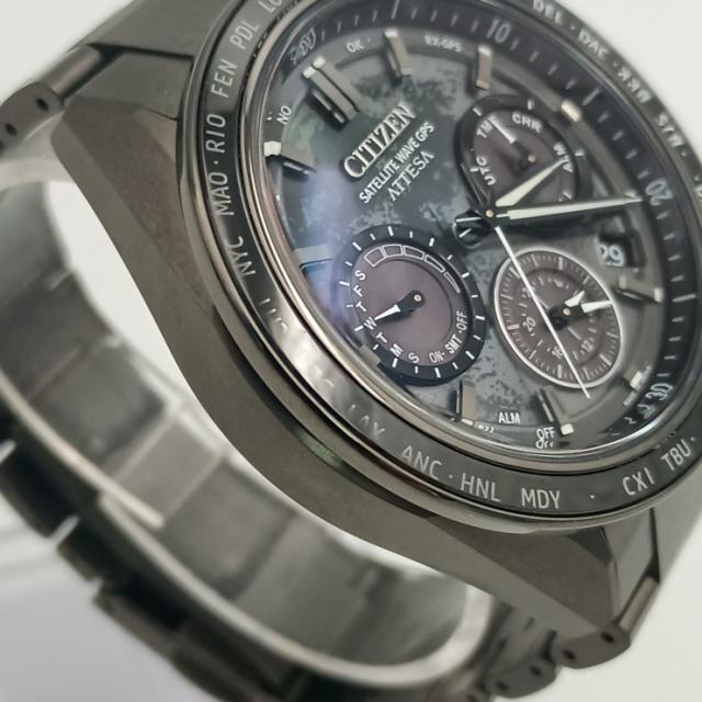 CITIZEN シチズン 時計 アテッサ サテライトウエーブ HAKUTOR コラボレーションモデル F950 002XB03 / CC4065 61Y グレーシェル文字盤 TI TI メンズ 美品【本物保証】_4