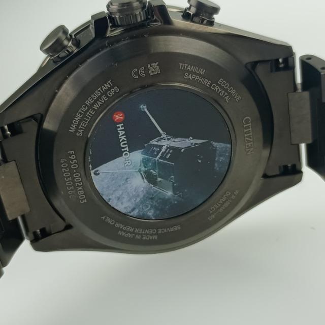 CITIZEN シチズン 時計 アテッサ サテライトウエーブ HAKUTOR コラボレーションモデル F950 002XB03 / CC4065 61Y グレーシェル文字盤 TI TI メンズ 美品【本物保証】_8