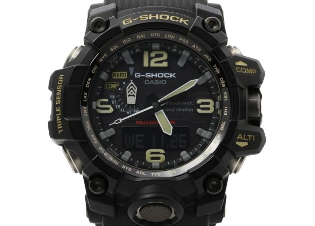 CASIO カシオ 時計 GSHOCK MASTER OF G LAND MUDMASTER GWG10001AJF ブラック 樹脂／ステンレススチール メンズ アナデジ 美品【本物保証】