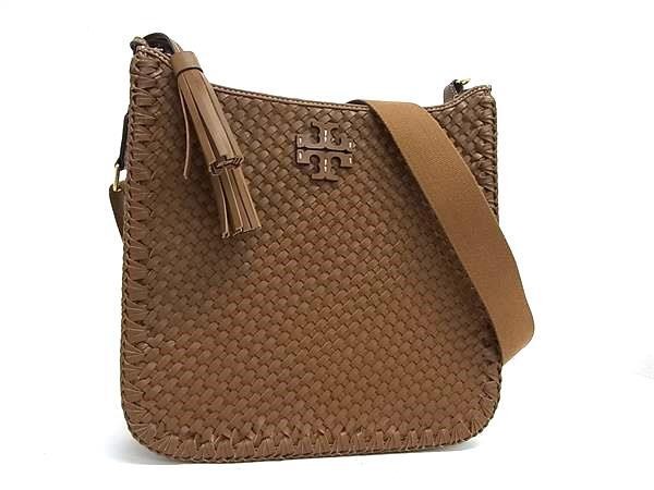 TORY BURCH トリーバーチ ショルダーバッグ ブラウン系 レザー 
