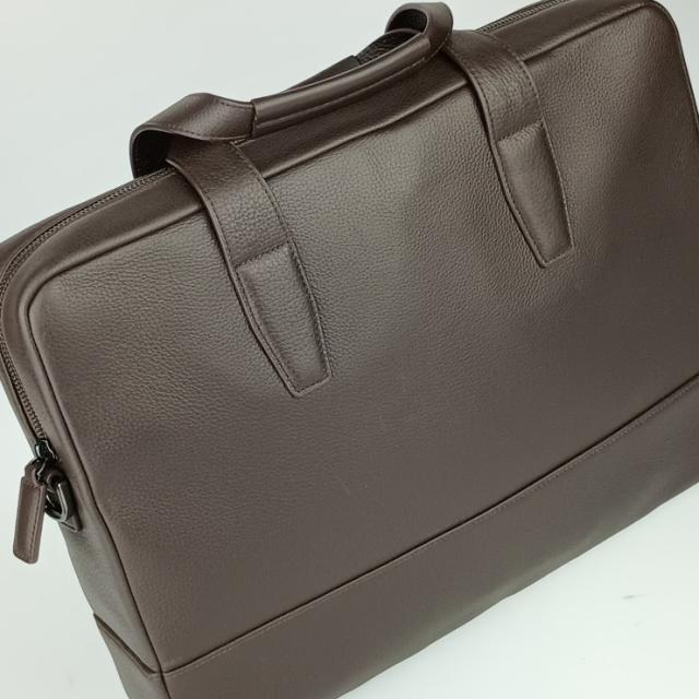 超美品 S.T.Dupont エス テー デュポン ビジネスバッグ ブリーフケース - ダークブラウン系 レザー メンズ 2WAY ショルダーバッグ【本物保証】