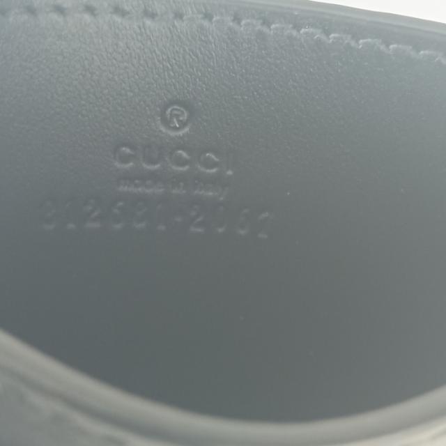 GUCCI グッチ カードケース 名刺入れ マキシGGカードケース 812681 グレー レザー ユニセックス 新品未使用展示品【本物保証】_5