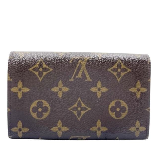 LOUIS VUITTON ルイヴィトン 財布 モノグラム ポルトモネビエ･トレゾール M61730 ブラウン モノグラム レディース 二つ折り財布 美品【本物保証】_1