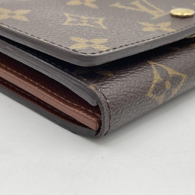 LOUIS VUITTON ルイヴィトン 財布 モノグラム ポルトモネビエ･トレゾール M61730 ブラウン モノグラム レディース 二つ折り財布 美品【本物保証】_3
