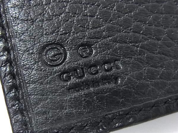 GUCCI グッチ パスポートケース ディアマンテ 143385 ブラウン系 ブラック キャンバス レザー ユニセックス 美品【本物保証】_1