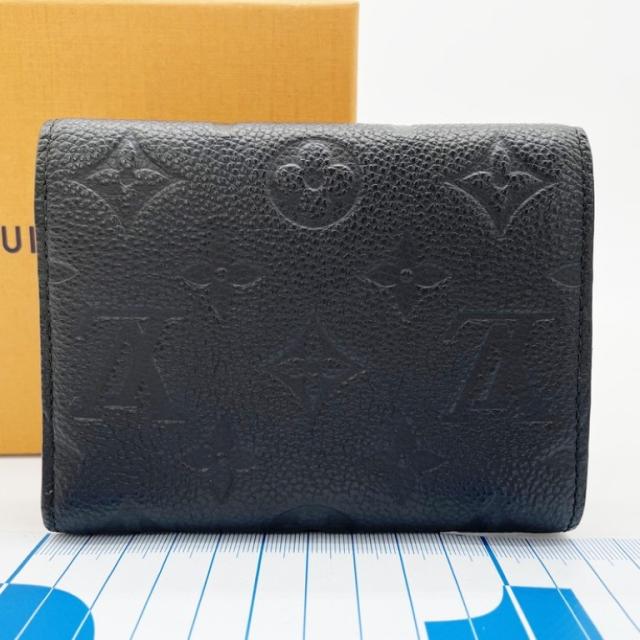 LOUIS VUITTON ルイヴィトン 三つ折り財布 ポルトフォイユ･ヴィクトリーヌ M64060 ノワール(ブラック)系 モノグラム アンプラント レディース ゴールド金具 美品【本物保証】_1